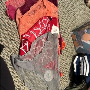 5 pr. Splendies Colorful Lace and Patterned Panties Set